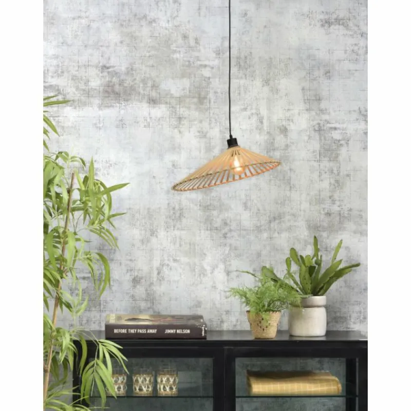 Style Boho-Chic-Good & Mojo Suspension BROMO Noir, 1 lumière