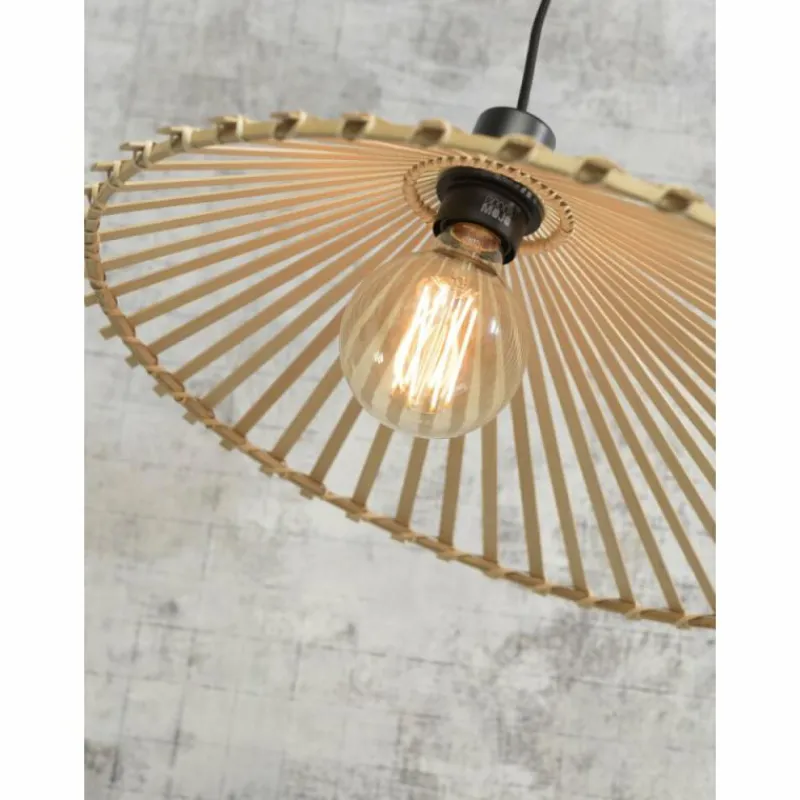 Style Boho-Chic-Good & Mojo Suspension BROMO Noir, 1 lumière