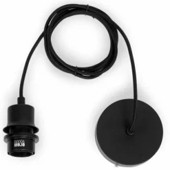 Style Boho-Chic-Good & Mojo Suspension BROMO Noir, 1 lumière