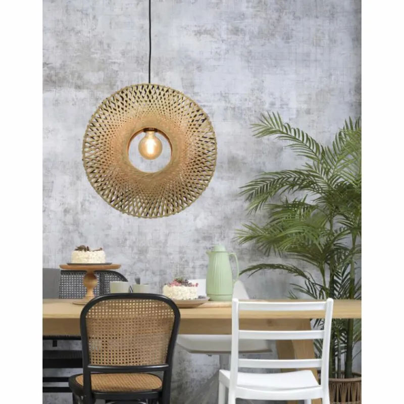 Style Boho-Chic-Good & Mojo Suspension Kalimantan Noir, 1 lumière