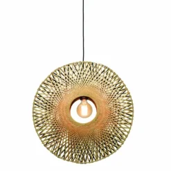 Style Boho-Chic-Good & Mojo Suspension Kalimantan Noir, 1 lumière