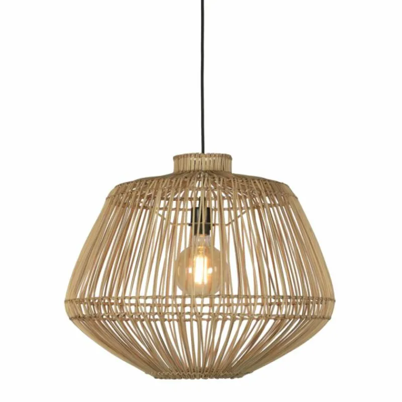 Style Boho-Chic-Good & Mojo Suspension MADAGASCAR Noir, 1 lumière