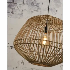 Style Boho-Chic-Good & Mojo Suspension MADAGASCAR Noir, 1 lumière