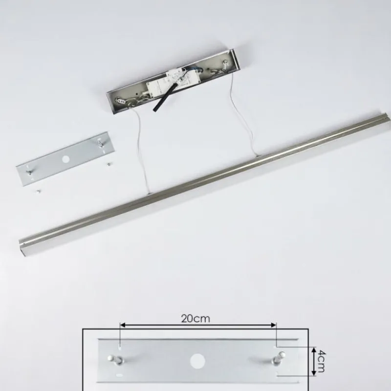 hofstein Suspension Goun LED Nickel mat, 2 lumières