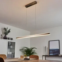 hofstein Suspension Goun LED Nickel mat, 2 lumières