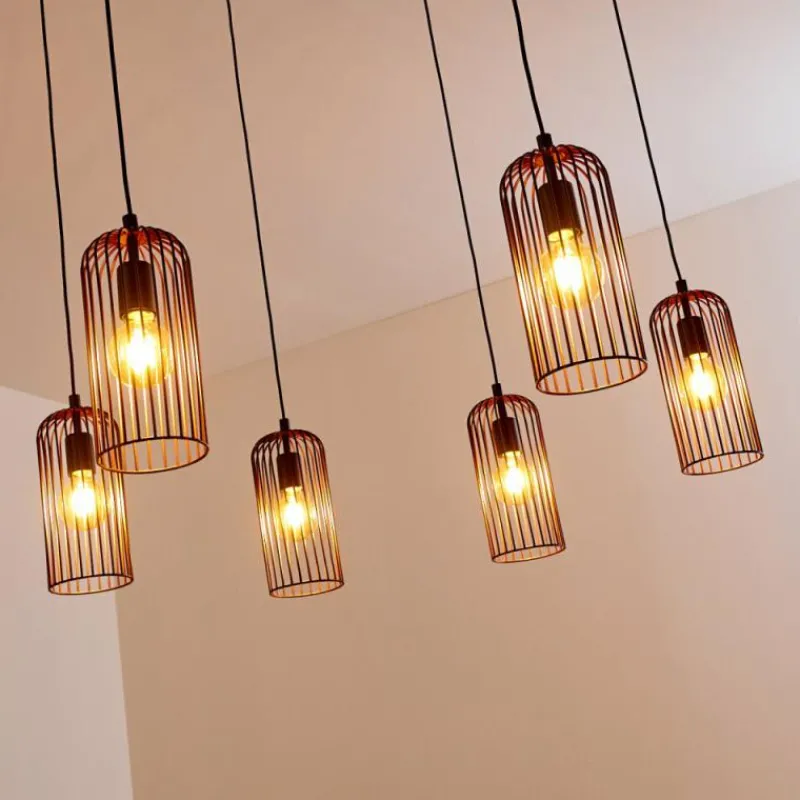 hofstein Suspension Gresso Noir, 6 lumières