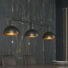 Lampes Industrielles-hofstein Suspension GROENEKAN Noir, 3 lumières