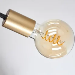 Lampes Vintages & Rétros-hofstein Suspension Gryon Laiton, Noir, 4 lumières