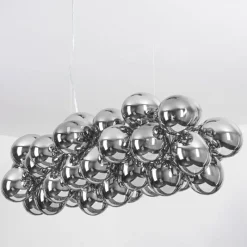 Suspension Verre Fumé-hofstein Suspension Guabas Chrome, 8 lumières