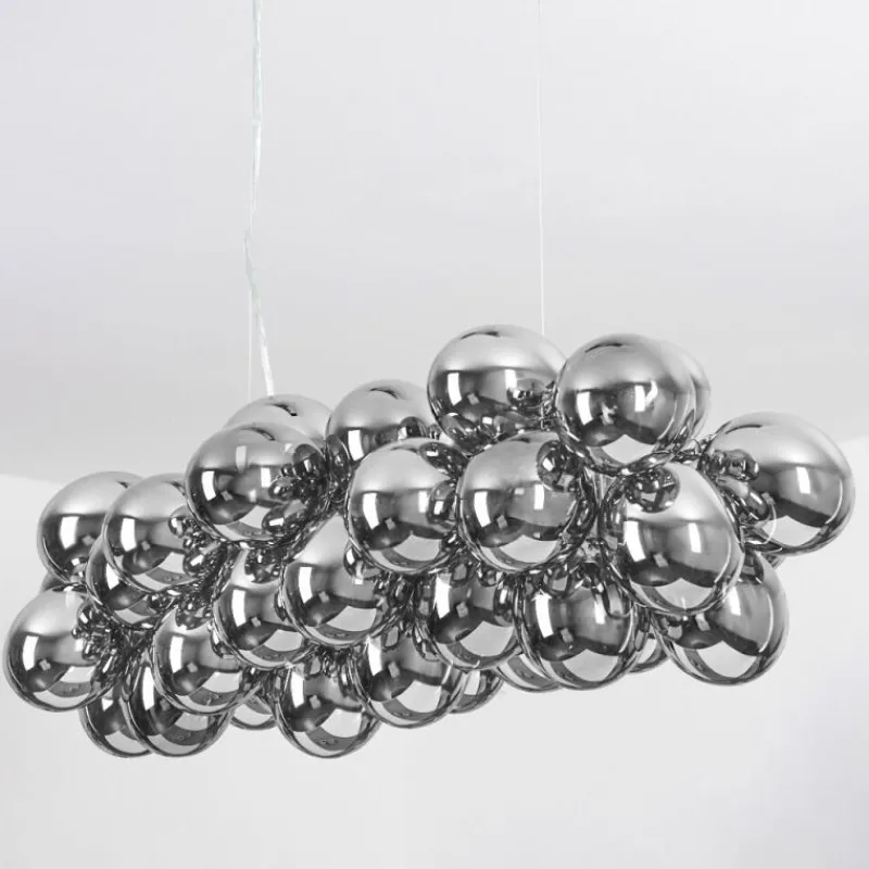 Suspension Verre Fumé-hofstein Suspension Guabas Chrome, 8 lumières