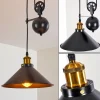 Lampes Dorées-hofstein Suspension Gudem Noir doré, 1 lumière