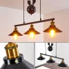 Lampes Dorées-hofstein Suspension Gudem Noir doré, 3 lumières
