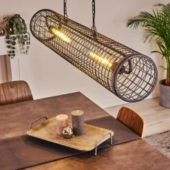 hofstein Suspension Gullvik Argent Oxydé, 2 lumières