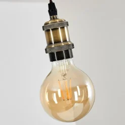 Lampes Vintages & Rétros-hofstein Suspension Gunnison Bronze, Laiton, Noir, 1 lumière