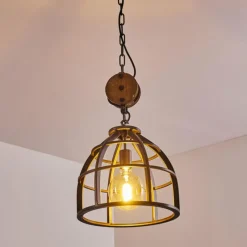 Lampes Industrielles-hofstein Suspension Haervej Noir, 1 lumière
