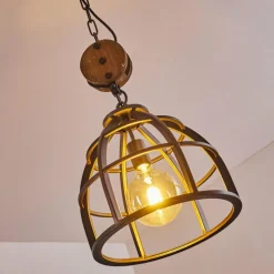 Lampes Industrielles-hofstein Suspension Haervej Noir, 1 lumière
