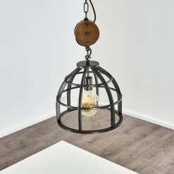 Lampes Industrielles-hofstein Suspension Haervej Noir, 1 lumière