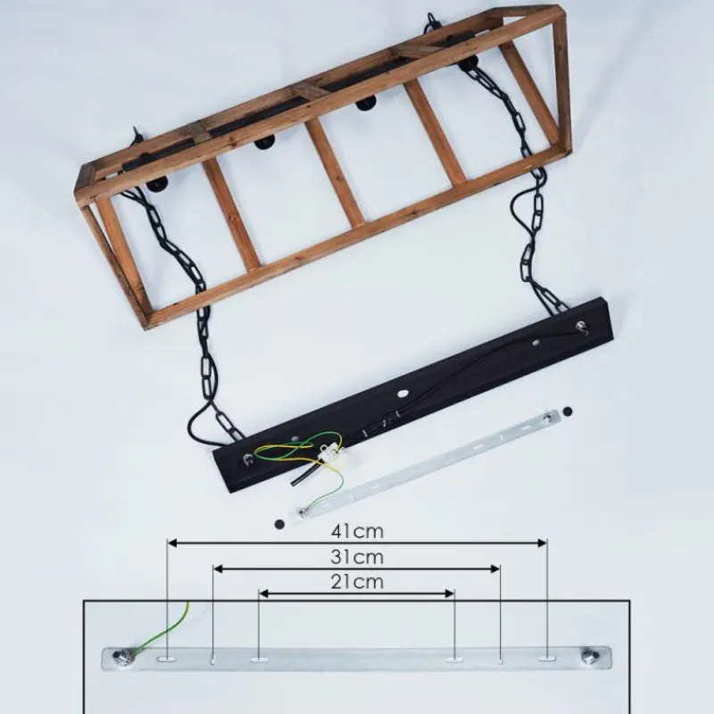 Luminaires Scandinaves-hofstein Suspension Haervej Noir, 4 lumières