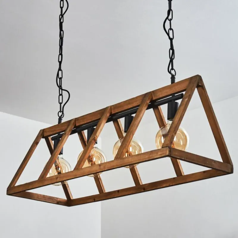 Luminaires Scandinaves-hofstein Suspension Haervej Noir, 4 lumières