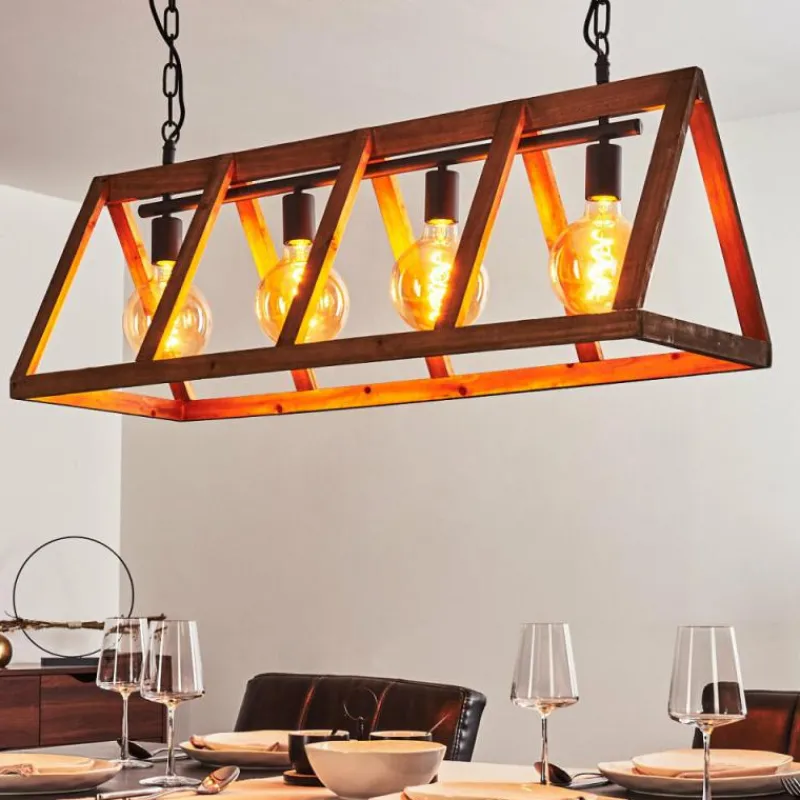 Luminaires Scandinaves-hofstein Suspension Haervej Noir, 4 lumières