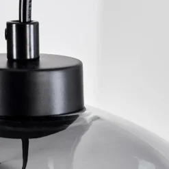 Suspension Verre Fumé-hofstein Suspension Haikala Noir, 4 lumières