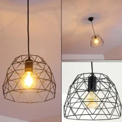 Lampes Industrielles-hofstein Suspension Hajom Noir, 1 lumière