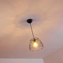 Lampes Industrielles-hofstein Suspension Hajom Noir, 1 lumière