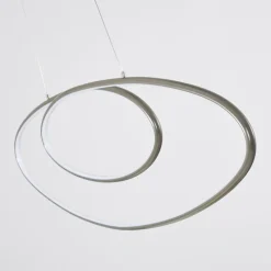 hofstein Suspension Harpeth LED Nickel mat, 1 lumière