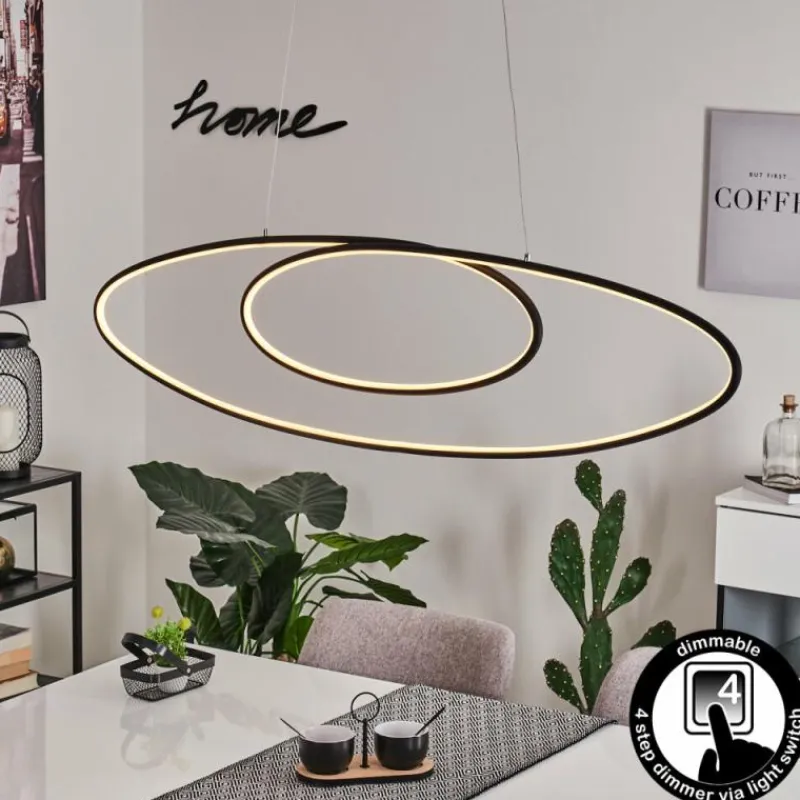 hofstein Suspension Harpeth LED Noir, 1 lumière