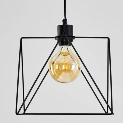Lampes Industrielles-hofstein Suspension Havel Noir, 1 lumière