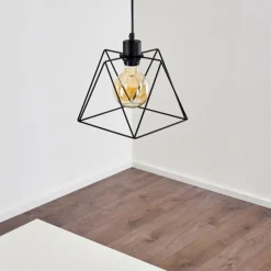Lampes Industrielles-hofstein Suspension Havel Noir, 1 lumière