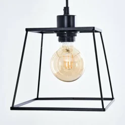 Lampes Vintages & Rétros-hofstein Suspension Havel Noir, 6 lumières