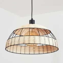 Style Boho-Chic-hofstein Suspension Heldal Noir, 1 lumière