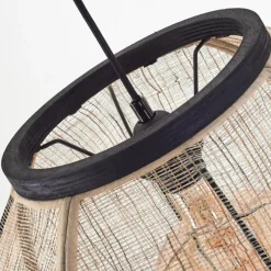 Lampes En Tissu-hofstein Suspension Helida Noir, 1 lumière