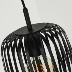 Style Boho-Chic-hofstein Suspension Herrera Noir, 3 lumières