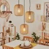 Style Boho-Chic-hofstein Suspension Herrera Sable, 3 lumières