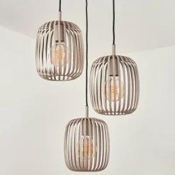Style Boho-Chic-hofstein Suspension Herrera Sable, 3 lumières