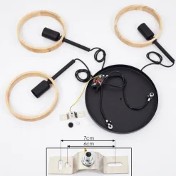 Luminaires Scandinaves-hofstein Suspension Hickmann Noir, 3 lumières