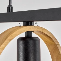 Luminaires Scandinaves-hofstein Suspension Hickmann Noir, 5 lumières