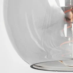 Suspension Verre Fumé-hofstein Suspension Hocker Noir, 1 lumière