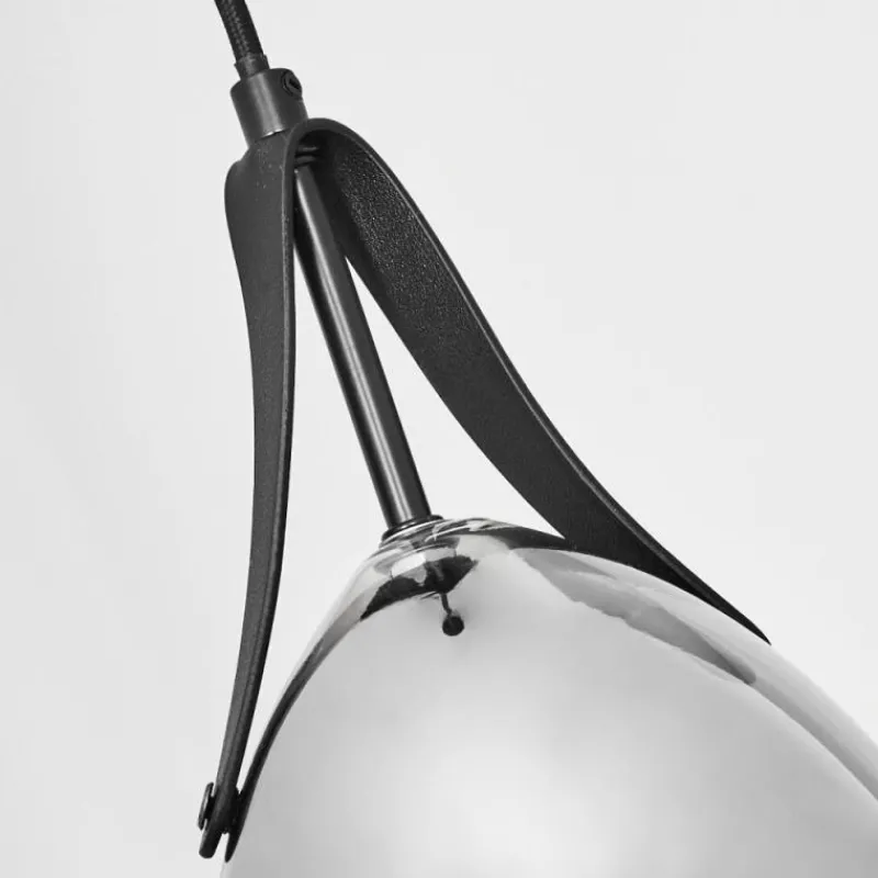 Suspension Verre Fumé-hofstein Suspension Hocker Noir, 1 lumière