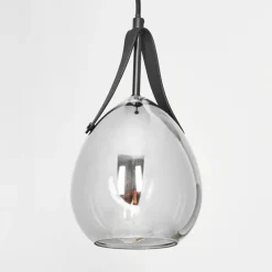 Suspension Verre Fumé-hofstein Suspension Hocker Noir, 1 lumière