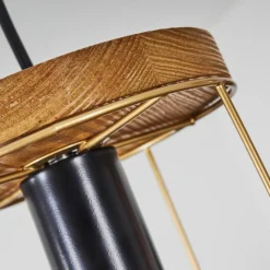 Lampes Vintages & Rétros-hofstein Suspension Hodne Écru, Noir, 4 lumières