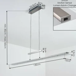 hofstein Suspension Hogana LED Nickel mat, 1 lumière