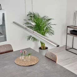 hofstein Suspension Hogana LED Nickel mat, 1 lumière