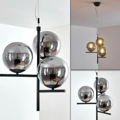 hofstein Suspension Hogatza Noir, 3 lumières