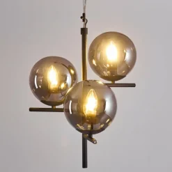 hofstein Suspension Hogatza Noir, 3 lumières