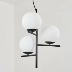 hofstein Suspension Hogatza Noir, 3 lumières