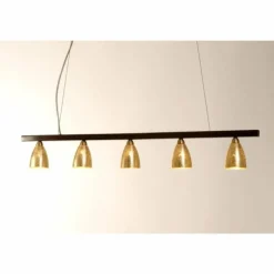 Luminaires Holländer Suspension Holländer ALICE TRAVE Brun, 5 lumières