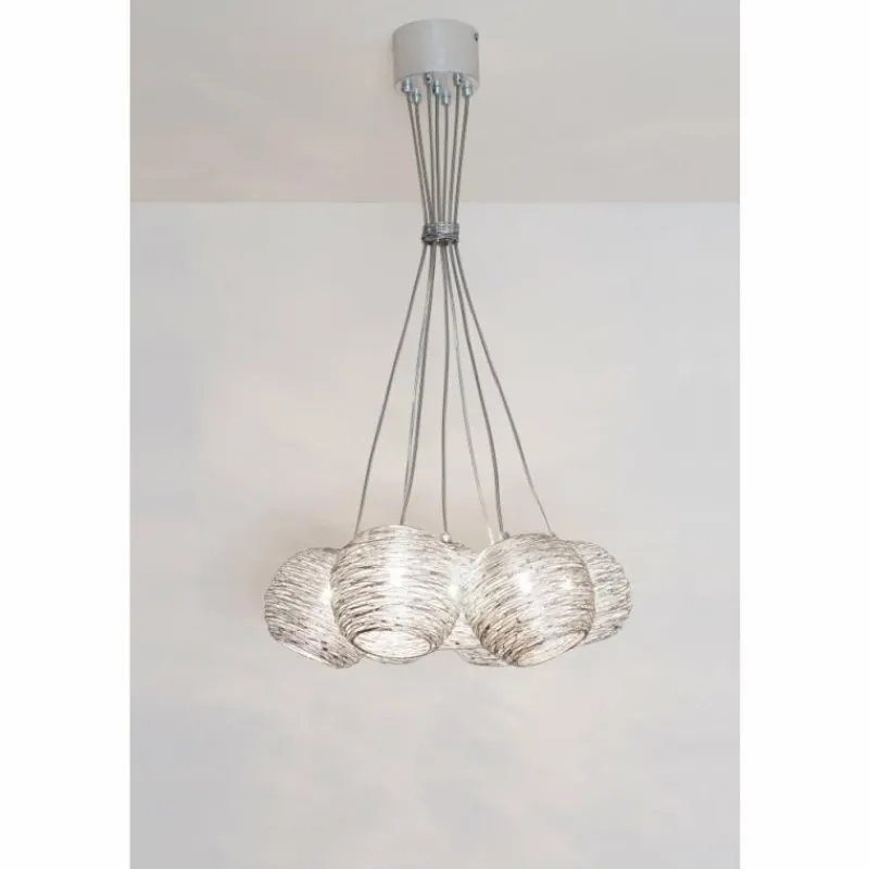 Luminaires Holländer Suspension Holländer CARILLON Argenté, 7 lumières* Suspensions